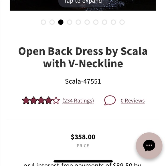 Scala $358 Prom Dress worn once - Picture 4 of 4